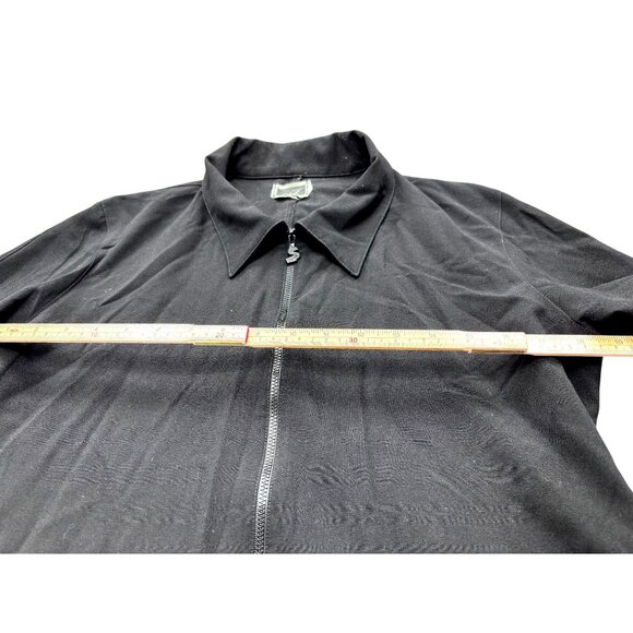 Sympli The Best Black Zip-Up Blouse Size 8 - Picture 6 of 10